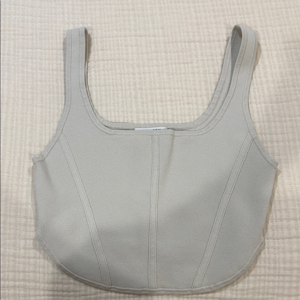 Babaton Gray Crop Top